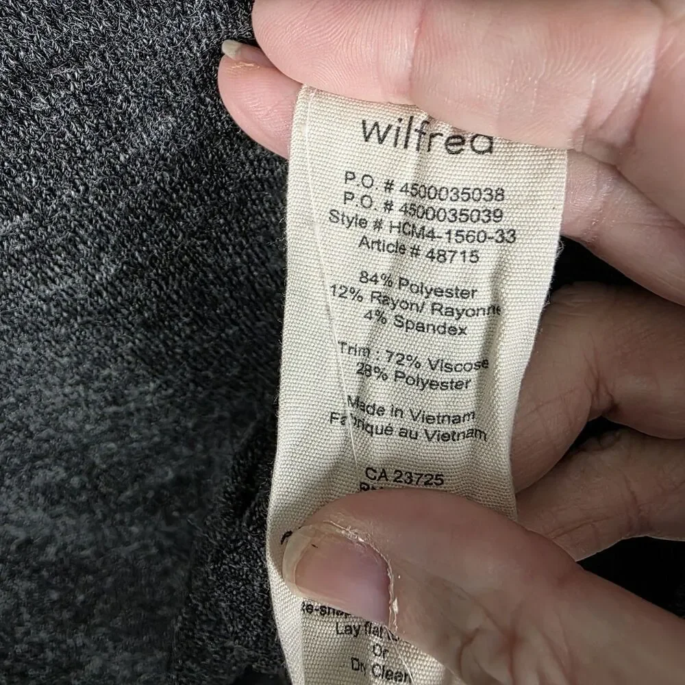 Aritzia Wilfred Berri T-shirt Sweater Slouchy Women's Gray Sz‎ Medium Minimalist